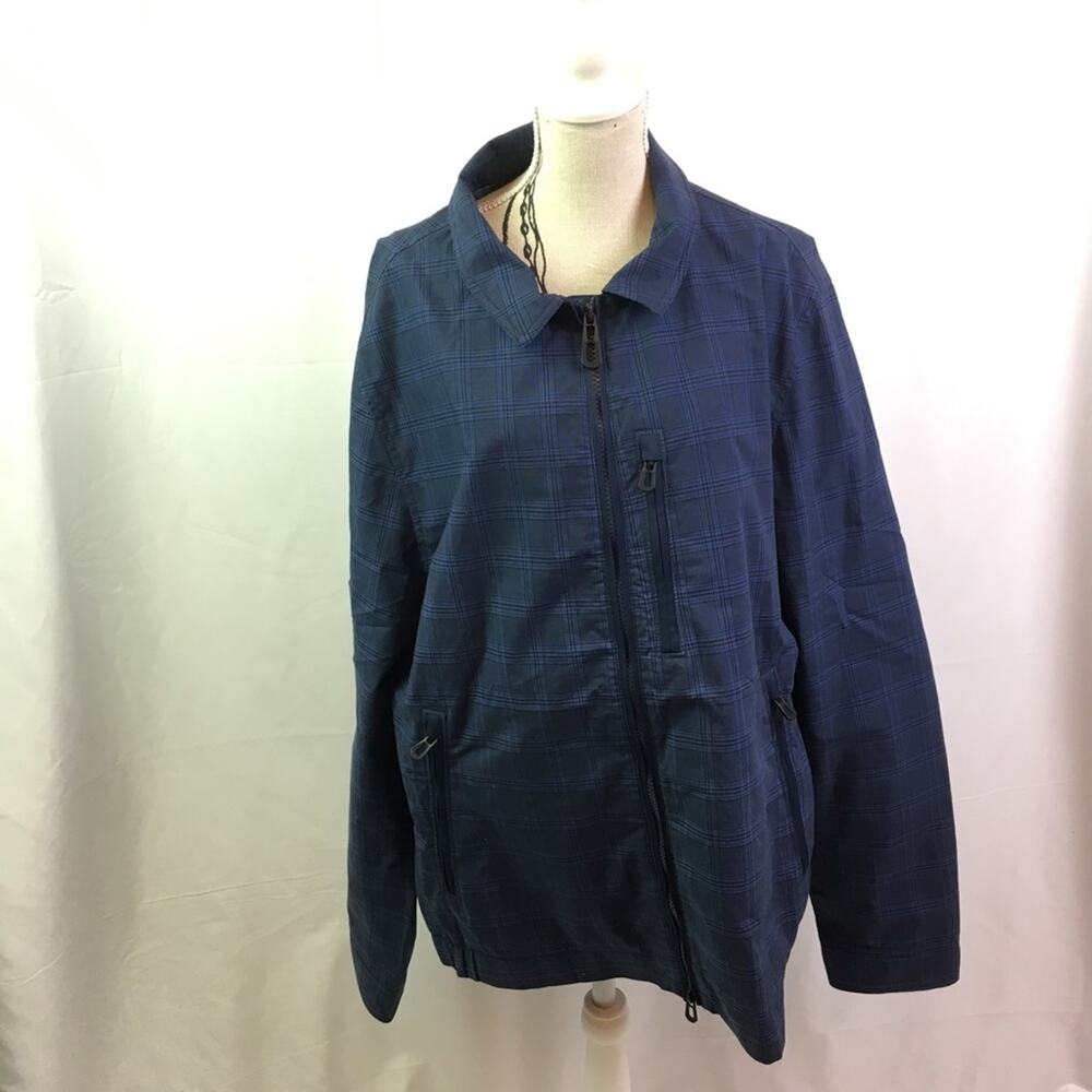 Robert Graham Morro Bay Plaid Jacket Navy Blue M